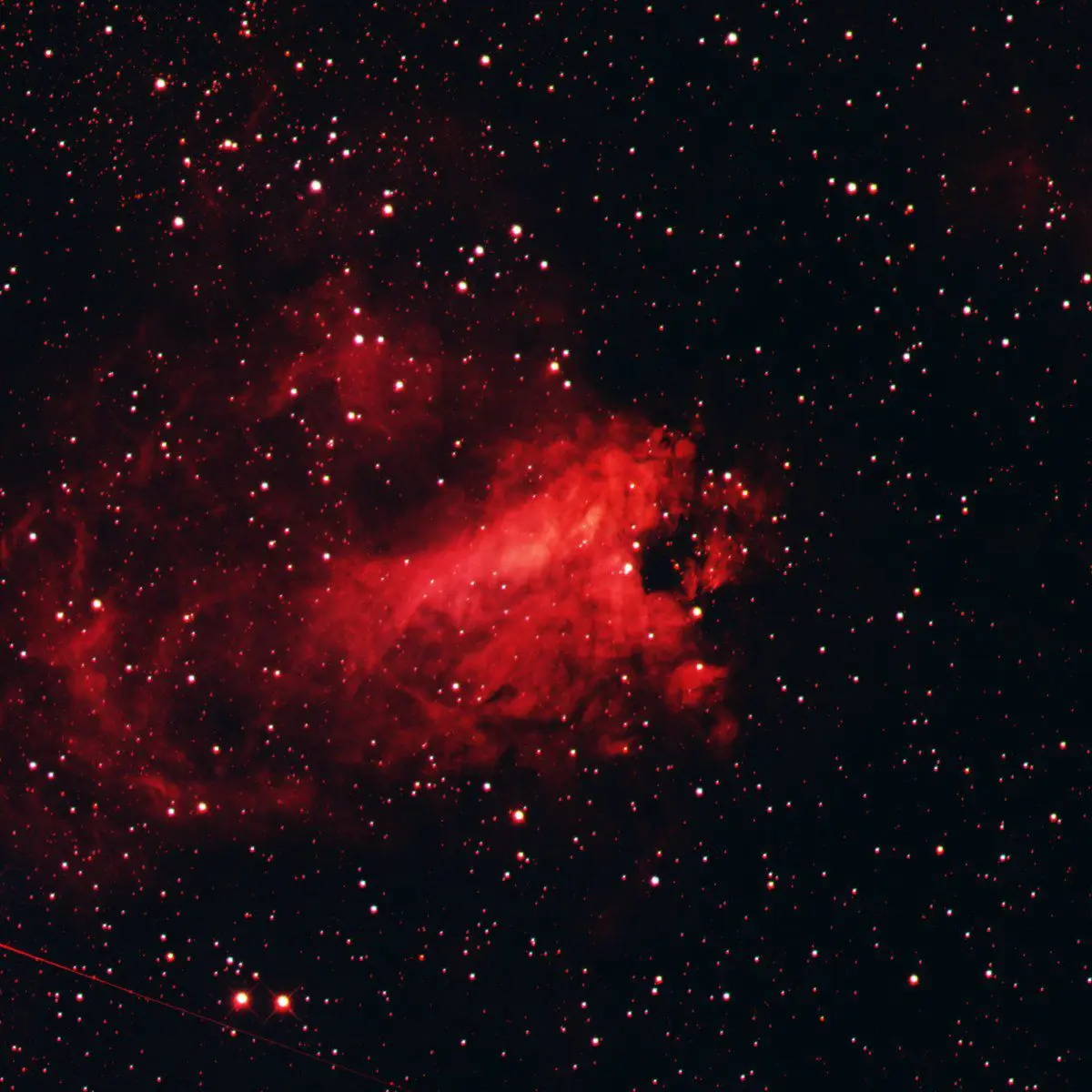 Astronomical image processed during LAS Astrophotography Training II